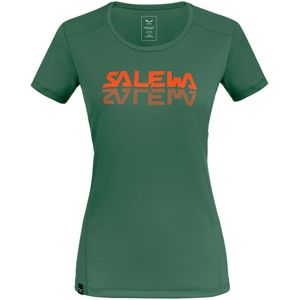Salewa Sporty Graphic Dryton Short Sleeve T-shirt Groen XS Vrouw