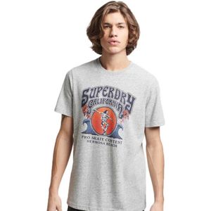 Superdry Vintage Skate Scene Short Sleeve T-shirt Grijs S Man