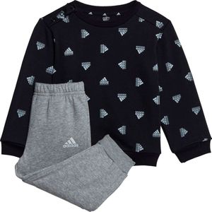 Adidas Bluv Fl Jogger Set Zwart,Grijs 0-3 Months Meisje