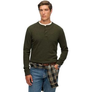 Superdry - Vintage Logo - T-shirt - Lange Mouwen - Halve Knopen