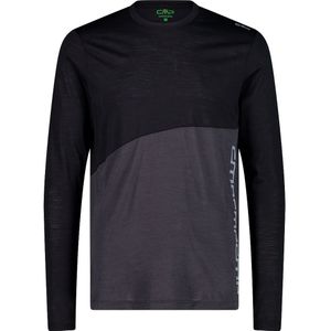 Cmp - 32L2787 - T-shirt - Lange Mouwen - Gerecycled Merino-Jersey - Zwart