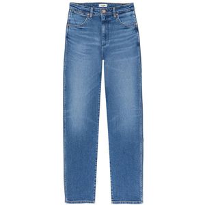 Wrangler W27mylz71 Straight Mom Fit Jeans Blauw 27 / 34 Vrouw