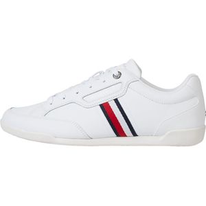 Tommy Hilfiger Classic Lo Cupsole Leather Trainers Wit EU 44 Man