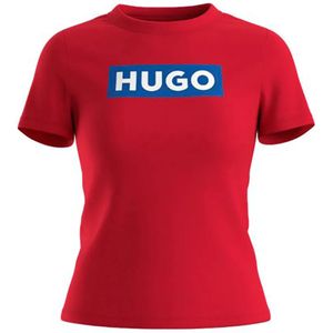Hugo Classic 10258021 Blue T-shirt Met Korte Mouwen