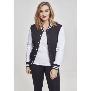 Urban Classics 2-tone College Sweat Jacket Zwart 5XL Vrouw