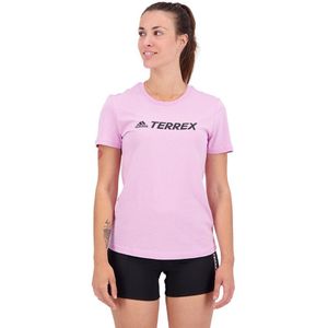 Adidas Terrex Classic Logo Short Sleeve T-shirt Paars M Vrouw