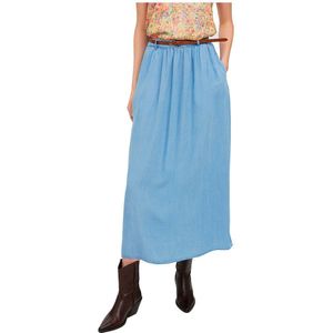 Vero Moda Lina Ankle Belt High Waist Long Skirt Blauw XS Vrouw