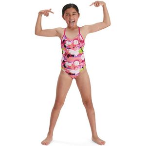 Speedo Punk Floral Lane Line Back Allover Endurance Zwemkleding