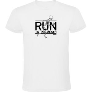 Kruskis Run To The Death Short Sleeve T-shirt Wit 3XL Man