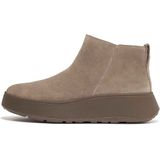 Fitflop F-mode Suede Flatform Zip Ankle Laarzen