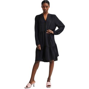 Selected Mivia Long Sleeve Short Dress Zwart 44 Vrouw