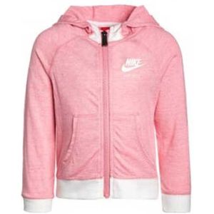 Nike 842-a4e Full Zip Sweatshirt Roze 6-7 Years Meisje