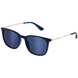 Police Spll77 Polarized Sunglasses Blauw Smoke/Mirror Blue / CAT3 Man