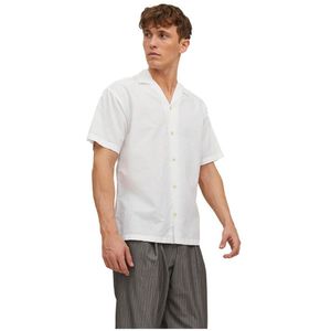 Jack & Jones Summer Resort Short Sleeve Shirt Wit 2XL Man