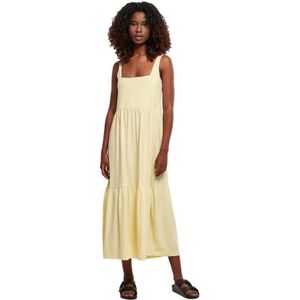 Urban Classics Valance Sleeveless Midi Dress Geel XL Vrouw