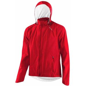 Löffler - Jacket with Hood Comfort Fit WPM Pocket - Fietsjack - Rood - Waterdicht - 100% Polyamide