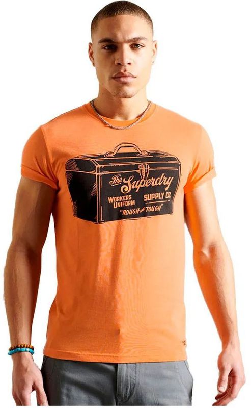 Superdry - Workwear - T-shirt - Lichtgewicht - Korte Mouwen