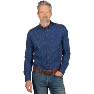 Nza New Zealand Spey Long Sleeve Shirt Blauw M Man