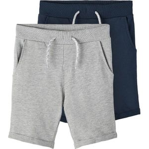 Name It Vermo Sweat Shorts 2 Units Blauw,Grijs 6 Years