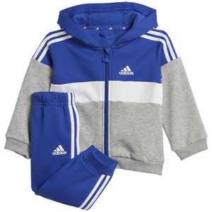 Adidas Tiberio 3 Stripes Colorblock Fleece Set Blauw,Grijs 0-3 Months