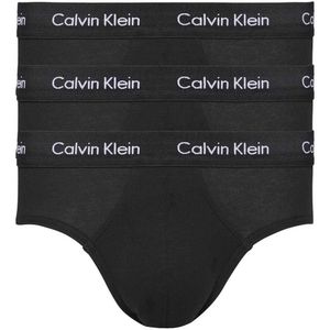 Calvin Klein Underwear Cadera Slip 3 Units Zwart M Man