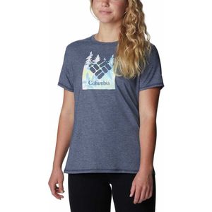 Columbia Sun Trek Graphic Short Sleeve T-shirt Blauw XS Vrouw