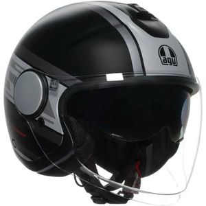 AGV - Eteres Mondello - Open Face Helm - Zwart - Veiligheidscertificaat ECE 22.06