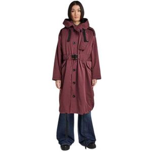 G-star Long Parka Paars XS Vrouw