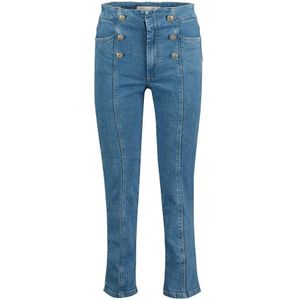 Salsa Jeans Destiny Crop Straight Jeans Blauw 29 / 28 Vrouw