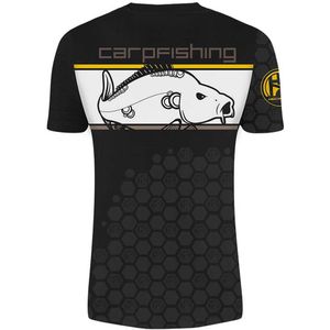 Hotspot Design Popper Carp Short Sleeve T-shirt Zwart 2XL Man
