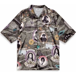 Grimey Supastar Satin Overhemd Met Lange Mouwen