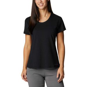 Columbia Sun Trek Short Sleeve T-shirt Zwart M Vrouw