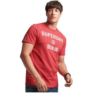 Superdry Vintage Corp Logo Marl T-shirt Rood M Man