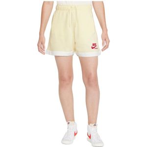 Nike Sportswear Heritage Fleece Shorts Beige S Vrouw