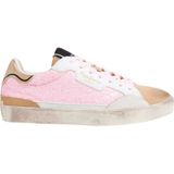 Pepe Jeansvoor vrouwen/meisjes. PGS30619 Lane Pailletten G leren schoenen roze (33), Plat, Veters, Casual, kinderkleding