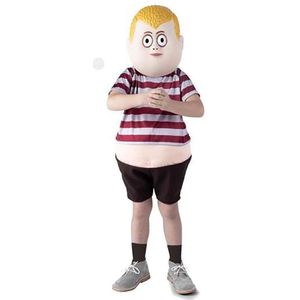 Viving Costumes Pugsley Addams Pants. T-shirt With Belly And Mask Junior Custom Roze 10-12 Years