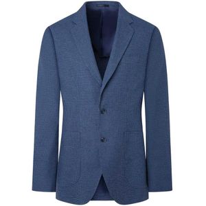 Hackett Cot Lin Strtch Ptooth Blazer