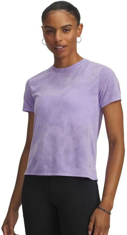 Under Armour - Launch Jacquard - T-shirt - Korte Mouwen - Ademend - Zacht - 100% Polyester