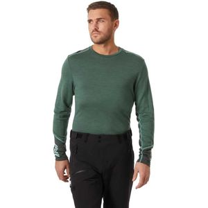 Helly Hansen Lifa Merino Midweight Crew, heren, donkergroen