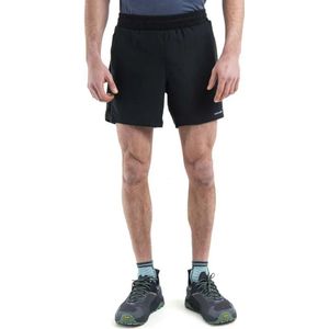 Icebreaker - Merino 125 ZoneKnit™ Speed 6 Shorts - Hardloopshorts - Zwart - Cool-Lite™ - 143g