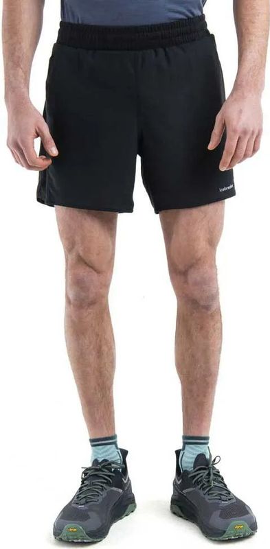 Icebreaker - Merino 125 ZoneKnit™ Speed 6 Shorts - Hardloopshorts - Zwart - Cool-Lite™ - 143g