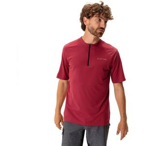 Vaude Tremalzo Q-zip Short Sleeve T-shirt Rood XL Man