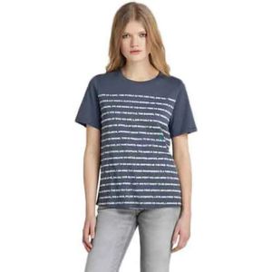 G-star - Stripe Text - T-shirt - Korte Mouwen - Biologisch Katoen