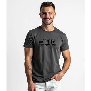 Kruskis Surf Sleep Eat And Surf T-shirt Met Korte Mouwen