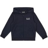 EA7 - Core Identity - Sweatshirt - Marineblauw - 100% Katoen - Vaste Capuchon
