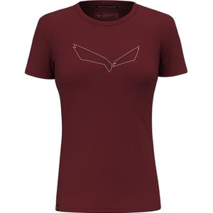 Salewa Pure Eagle Frame Dry Short Sleeve T-shirt Rood XS Vrouw