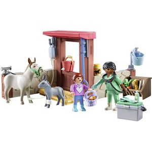 Playmobil Veterinary Mission With The Donkeys Construction Game Veelkleurig