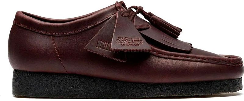 Clarksvoor mannen. 26182787 Bruine Wallabee Leren Schoenen (40), Leer, Plat, Geen, Casual