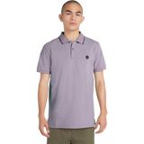 Timberland Millers River Printed Neck Short Sleeve Polo Paars S Man