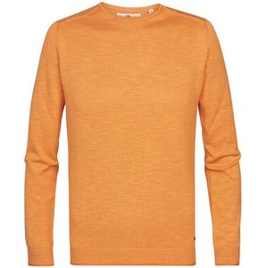 Petrol Industries 203 Basic Round Neck Sweater Oranje S Man